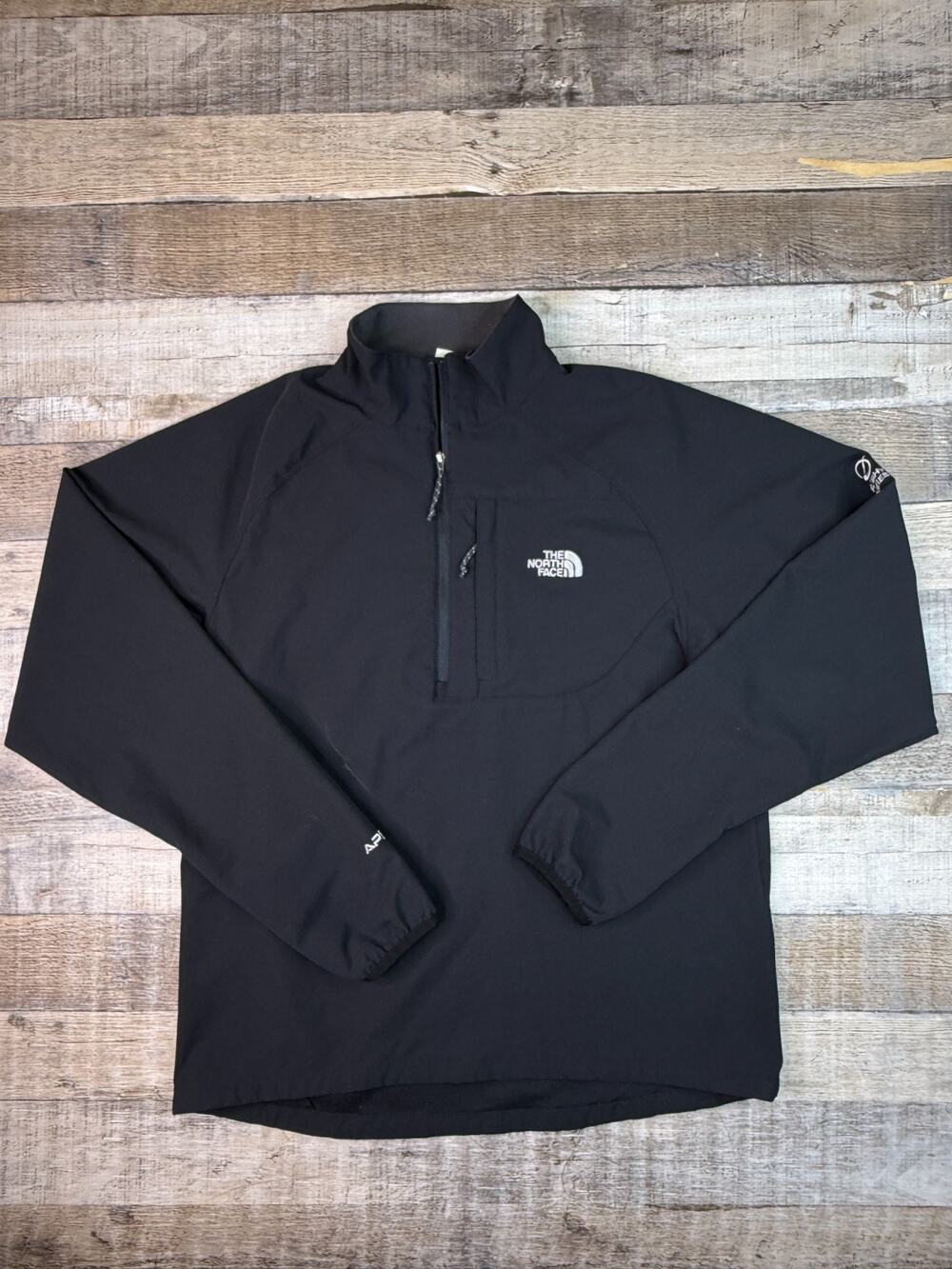 The North Face Flight Series Apex 1/4 Zip Men S Black Performance Jacket Stretch